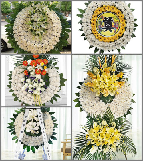 山东青岛即墨市环秀街道东兴家疃村花圈速递