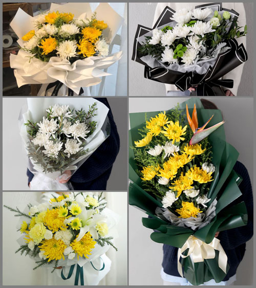 山东青岛即墨市环秀街道东兴家疃村白事花束代送
